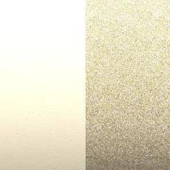 Cuir manchette 14mm les georgettes crème/paillettes dorées 702145899C4000
