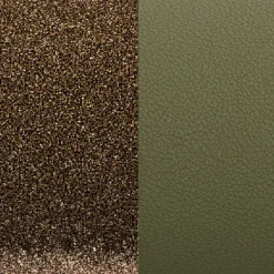 Cuir manchette 25mm les georgettes bronze paillettes/vert de gris 702755199EP000
