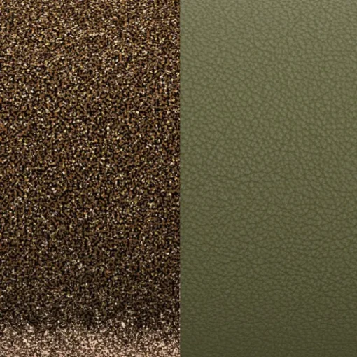 Cuir manchette 25mm les georgettes bronze paillettes/vert de gris 702755199EP000