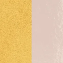 Cuir Manchette 25mm LES GEORGETTES Rose Clair Vernis Citron