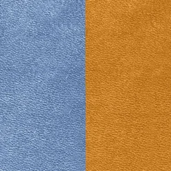 Cuir Manchette 40mm LES GEORGETTES Camel Bleu