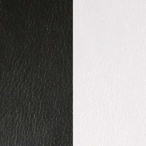 Cuir Manchette 40mm LES GEORGETTES Noir Blanc