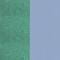 Cuir Manchette 40mm LES GEORGETTES Paillettes Turquoise Bleu Ciel