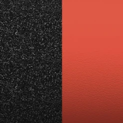 Cuir Manchette 25mm LES GEORGETTES Paillettes Noires Rouge