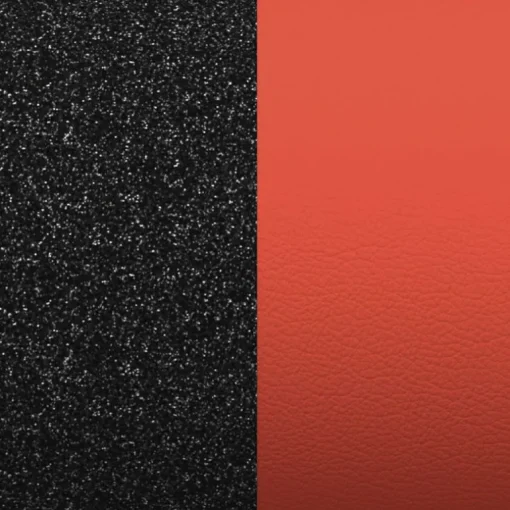 Cuir Manchette 25mm LES GEORGETTES Paillettes Noires Rouge