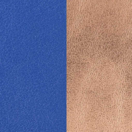 Cuir Manchette 40mm LES GEORGETTES Bleu Outremer Rose Sirène