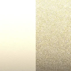 Cuir manchette 25mm les georgettes crème/paillettes dorées 702755199C4000
