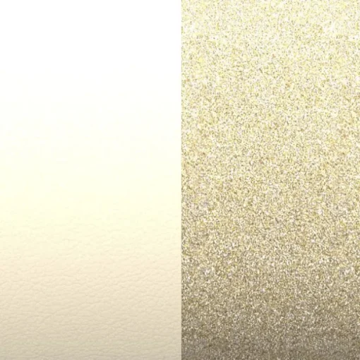 Cuir manchette 25mm les georgettes crème/paillettes dorées 702755199C4000