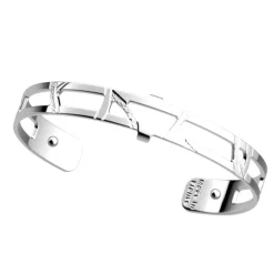 Manchette Femme 8mm LES GEORGETTES TIGRE Laiton Argenté