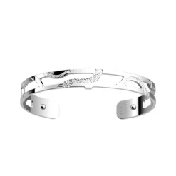 Manchette Femme 8mm M LES GEORGETTES REPTILE Laiton Argenté