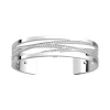 Manchette Femme 14mm M LES GEORGETTES LIENS Laiton Argenté