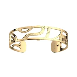 Manchette Femme 14mm M LES GEORGETTES REPTILE Laiton Doré