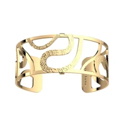 Manchette Femme 25mm M LES GEORGETTES REPTILE Laiton Doré