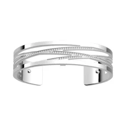 Manchette Femme 14mm M LES GEORGETTES LIENS Laiton Argenté