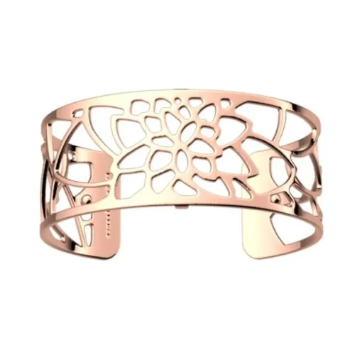 Manchette Femme 25mm M LES GEORGETTES NÉNUPHAR Laiton Doré Rose