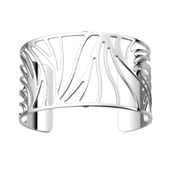 Manchette Femme 40mm M LES GEORGETTES LOTUS Laiton Argenté