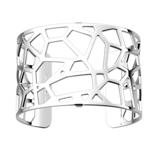 Manchette Femme 40mm M LES GEORGETTES GIRAFE Laiton Argenté