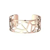 Manchette Femme 25mm M LES GEORGETTES GIRAFE Laiton Doré Rose