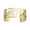Manchette Femme 25mm M LES GEORGETTES COEUR Laiton Doré