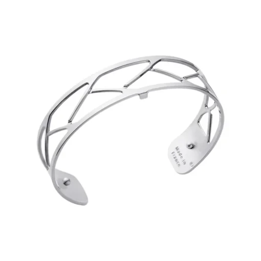 Manchette Femme 14mm M LES GEORGETTES TRESSE Laiton Argenté