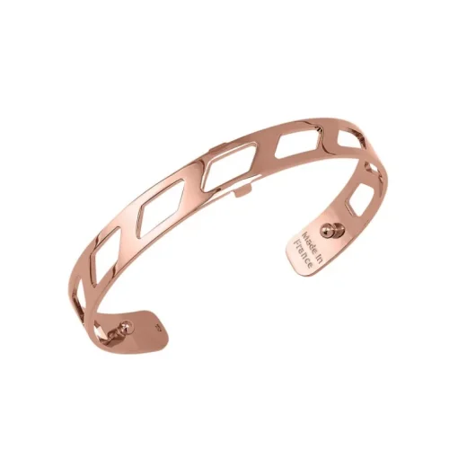 Manchette Femme 8mm M LES GEORGETTES RUBAN Laiton Doré Rose