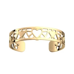 Manchette Femme 14mm M LES GEORGETTES COEUR Laiton Doré
