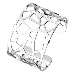 Manchette Femme 40mm M LES GEORGETTES GIRAFE Laiton Argenté