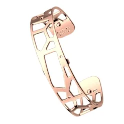 Manchette Femme 14mm M LES GEORGETTES GIRAFE Laiton Doré Rose