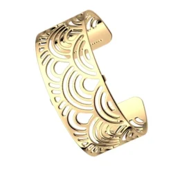 Manchette Femme 25mm M LES GEORGETTES POISSON Laiton Doré
