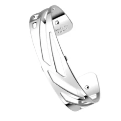 Manchette Femme 14mm M LES GEORGETTES RUBAN Laiton Argenté