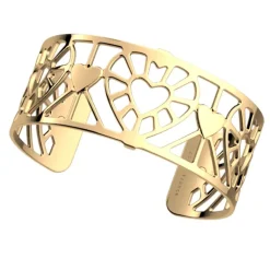 Manchette Femme 25mm M LES GEORGETTES COEUR Laiton Doré