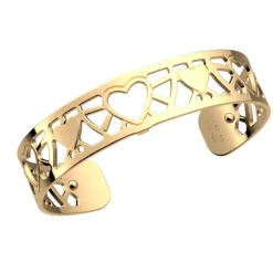 Manchette Femme 14mm M LES GEORGETTES COEUR Laiton Doré
