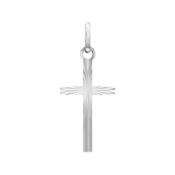 Médaille Croix OR 375/1000 Blanc