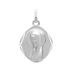 Médaille Vierge OR 750/1000 Blanc
