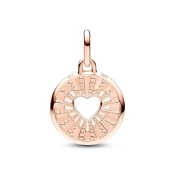 Médaillon Femme PANDORA ME CŒURS Doré Rose 14 Carats