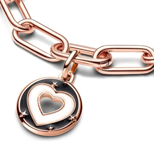 Médaillon Femme PANDORA ME CŒURS Doré Rose 14 Carats