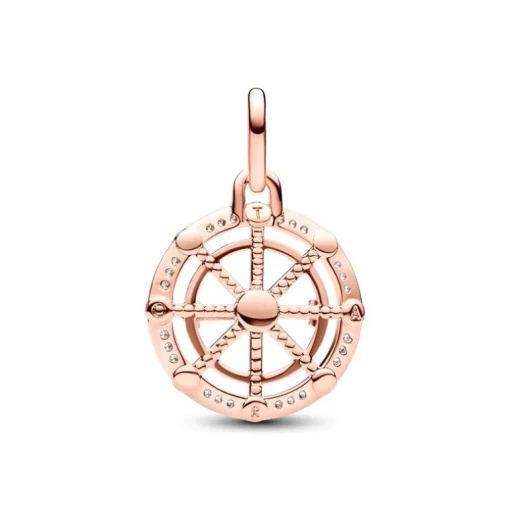 Médaillon Femme PANDORA ME ROUE DE LA FORTUNE Doré Rose 14 Carats