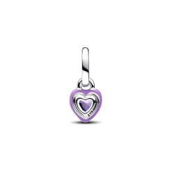 Mini Charm Femme Pandora Pendant Cœur Chakra Violet 793042C04