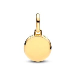 Mini Charm Femme Pandora Médaillon Gravable Vert 763389C01