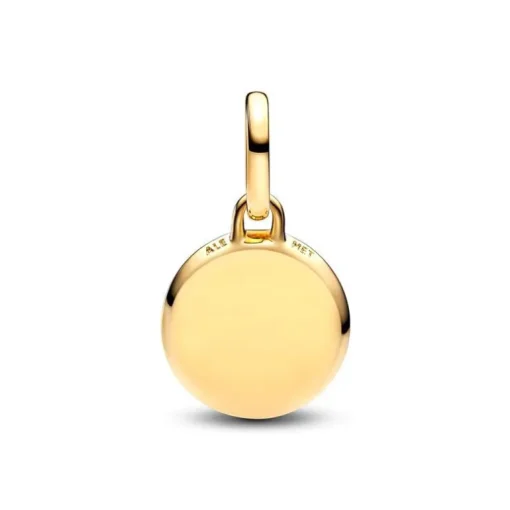 Mini Charm Femme Pandora Médaillon Gravable Vert 763389C01