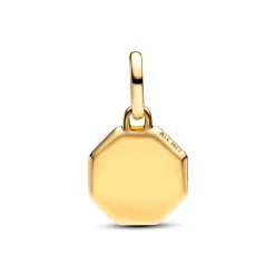 Mini Charm Femme Pandora Médaillon Gravable Bleu 763388C01