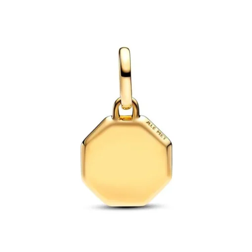 Mini Charm Femme Pandora Médaillon Gravable Bleu 763388C01
