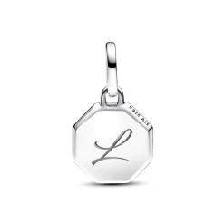 Mini Charm Femme Pandora Médaillon Gravable Turquoise 793388C01