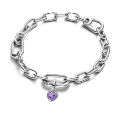 Mini Charm Femme Pandora Pendant Cœur Chakra Violet 793042C04