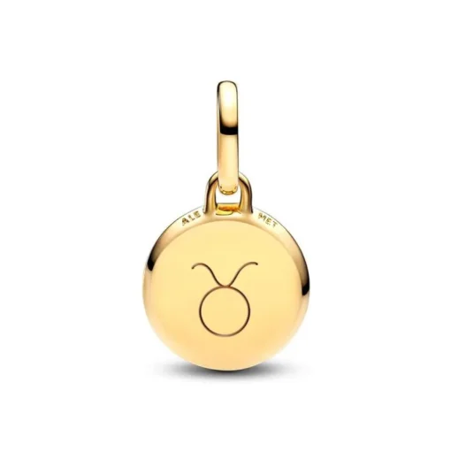 Mini Charm Femme Pandora Médaillon Gravable Vert 763389C01