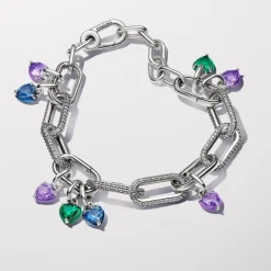 Mini Charm Femme Pandora Pendant Cœur Chakra Violet 793042C04