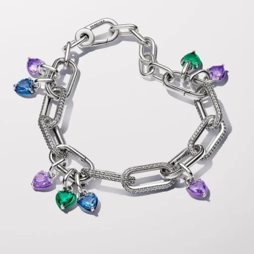Mini Charm Femme Pandora Pendant Cœur Chakra Violet 793042C04