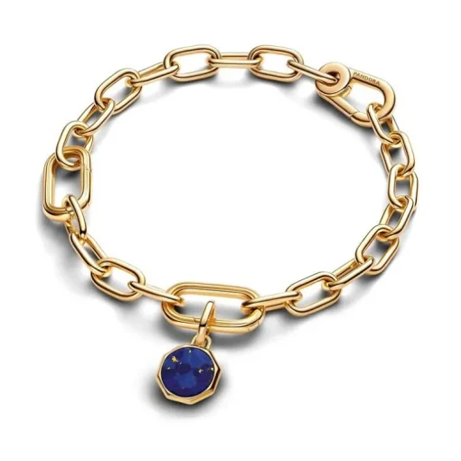 Mini Charm Femme Pandora Médaillon Gravable Bleu 763388C01