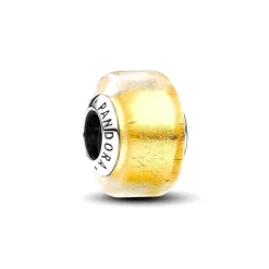 Mini Charm Pandora en Verre de Murano Doré 793353C00