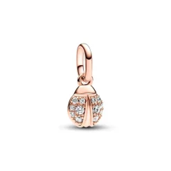 Mini Dangle Femme PANDORA ME COCCINELLE PORTE-BONHEUR Doré Rose 14 Carats